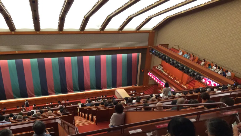 Interior of the Kabuki-za theatre, Ginza, Tokyo