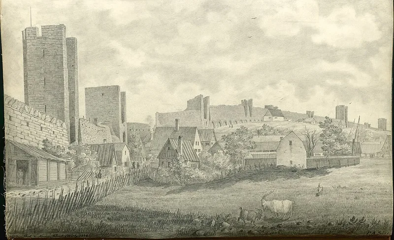 Medieval city wall of Visby, Gotland, Sweden — the real-world model for Koriko in Kiki's Delivery Service